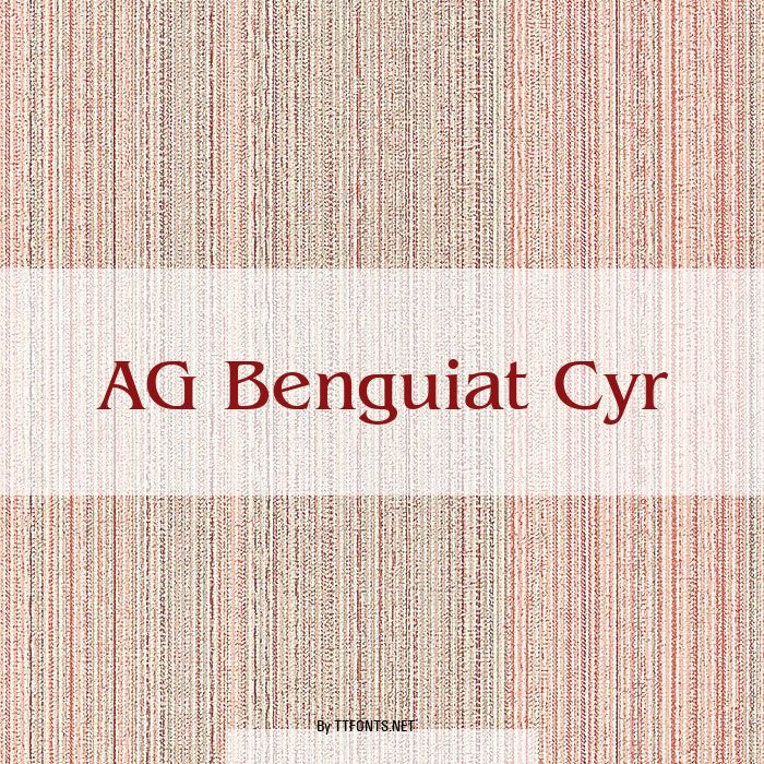 AG Benguiat Cyr example